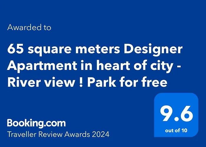 65 Square Meters Designer Apartment In Heart Of City - River View ! Park For Free